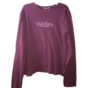 Vintage Old Navy Traditional T-Shirt - Purple - Measurements included.